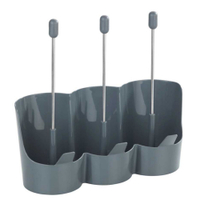 WENKO Flaschenhalter Filia,  platzsparend 54769100,  1 Flaschenhalter,  Farbe: grau