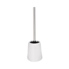 WENKO Flora WC-Garnitur 22634100,  Weiß mit zartem Blümchen-Relief
