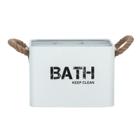 WENKO Gara Badbox 23700100,  Maße (B x H x T): 19 x 12, 5 x 13 cm,  grau