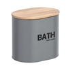 WENKO Gara Badbox,  mit Deckel 23701100,  Maße (B x H x T): 14, 5 x 13, 5 x 10, 5 cm,  grau