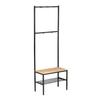 WENKO Garderobe Geo,  mit Sitzfläche,  59 x 165 x 30 cm 50766800,  1 Stück