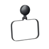 WENKO Handtuchring Pavia Static-Loc Plus,  schwarz 24898100,  Maße (B x H x T): 18, 5 x 2 x 21 cm
