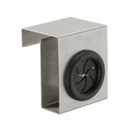 WENKO Küchen- und Türhaken Push 4368060100,  Farbe: silber