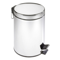 WENKO Kosmetik-Treteimer,  5 Liter 15861100,  Maße (Ø x H): 23 x 30 cm