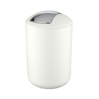 WENKO Kosmetikeimer Brasil,  6, 5 Liter 21207100,  Farbe: weiß