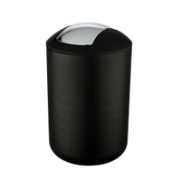 WENKO Kosmetikeimer Brasil,  6, 5 Liter 21212100,  Farbe: schwarz