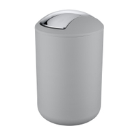 WENKO Kosmetikeimer Brasil,  6, 5 Liter 22250100,  Farbe: grau