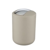WENKO Kosmetikeimer Brasil S,  2 Liter 21221100,  Farbe: taupe
