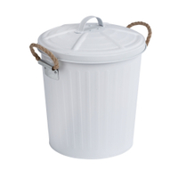 WENKO Kosmetikeimer Gara,  6 Liter 23703100,  Farbe: weiß