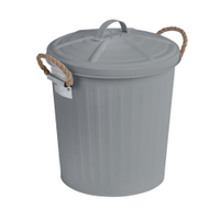 WENKO Kosmetikeimer Gara,  6 Liter 23704100,  Farbe: grau