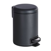 WENKO Kosmetikeimer Leman,  3 Liter 22143800,  Farbe: Schwarz