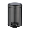 WENKO Kosmetikeimer Leman,  3 Liter 24035100,  Farbe: metallic-schwarz