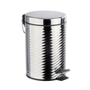 WENKO Kosmetikeimer Spiro,  3 Liter 22152100,  Farbe: Schwarz,  glänzend