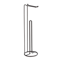 WENKO Lugano 2in1 Stand Toilettenpapierhalter 23712100,  Maße (Ø x H): 15, 5 x 54 cm