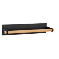 WENKO Magna Küchenrollenhalter 69984800,  Farbe: schwarz