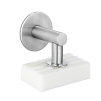 WENKO Magnetseifenhalter Turbo-Loc,  matt 24971100,  Maßen von (B x H) 4, 5 x 4 x 7 cm