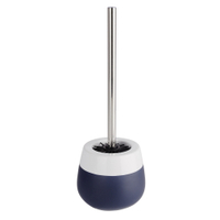 WENKO Malta WC-Garnitur 22536100,  Farbe: blau/ weiß