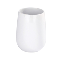 WENKO Malta Zahnputzbecher 21653100,  Farbe: weiß