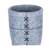 WENKO Mara Filz Aufbewahrungskorb 23806100,  Maße (B/T x H): Ø 20 x 15 cm,  L,  hellgrau