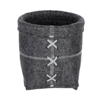 WENKO Mara Filz Aufbewahrungskorb 23807100,  Maße (B/T x H): Ø 15 x 15 cm,  S,  anthrazit