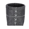 WENKO Mara Filz Aufbewahrungskorb 23808100,  Maße (B/T x H): Ø 20 x 15 cm,  M,  anthrazit