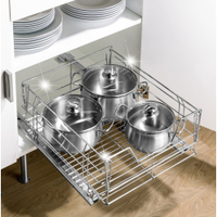 WENKO Maxi Schrankauszug 5911500,  Chrom