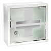 WENKO Medikamentenschrank,  Edelstahl glänzend 22923100,  Maße: 25 x 25 cm