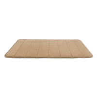 WENKO Memory Foam Stripes Badeteppich 23108100,  Maße (B x H): 50 x 80 cm,  sand