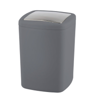 WENKO Mülleimer Barcelona L,  8, 5 Liter 23980100,  Farbe: anthrazit