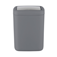 WENKO Mülleimer Barcelona S,  3 Liter 23979100,  Farbe: anthrazit