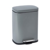 WENKO Mülleimer Leno Easy-Close,  5 Liter 23716100,  Farbe: grau