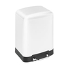WENKO Mülleimer Studio Easy Close,  6 Liter 22251100,  Farbe: Weiß
