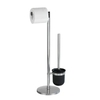 WENKO Parus Stand WC-Garnitur,  Edelstahl 21836800 ,  1 Stück,  Maße (B: 25, 5 cm x H: 57 cm x T: 16, 5 cm)