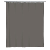 WENKO Peva Uni Mouse Grey Duschvorhang 23834100,  Maße (B x H): 240 x 180 cm