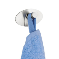 WENKO Piceno Wandhaken,  selbstklebend,  rostfreies Edelstahl 4466010100,  Maße: 3, 6 x 2, 8 x 6, 5 cm,  Farbe: Silber matt