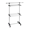 WENKO Platzspar-Wäschetrockner 377307500,  Farbe: Silber matt/ Schwarz