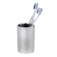 WENKO Polaris Juwel Zahnputzbecher 21992100,  Silber