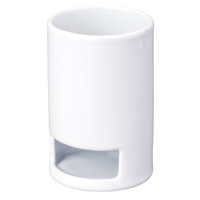 WENKO Polaris Keramik Zahnpflegebecher 21649100,  Maße: Ø 8 x H 12 cm,  Farbe: weiß