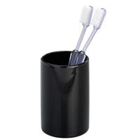 WENKO Polaris Zahnputzbecher 19299100,  Farbe: schwarz