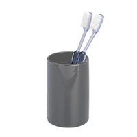 WENKO Polaris Zahnputzbecher 20386100,  Farbe: grau
