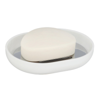WENKO Posa Seifenablage 24060100,  Farbe: weiß / chrom