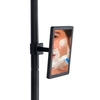 WENKO Premium Big Black Teleskop-Duschecke 23862100,  Maße (B x H x T): 27, 5 x 70-260 x 20 cm