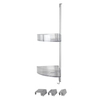 WENKO Premium Eck-Duschregal 22795100,  Maße (B x H x T): 20 x 71 x 21 cm