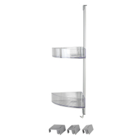 WENKO Premium Eck-Duschregal 22795100,  Maße (B x H x T): 20 x 71 x 21 cm