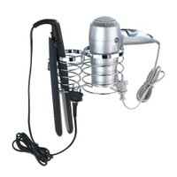 WENKO Premium Haartrocknerhalter und Glätteisenhalter,  Edelstahl 22221100,  1 Stück