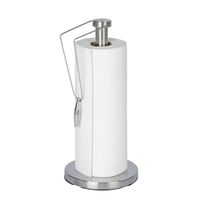WENKO Preston Küchenrollenhalter 53220100,  Edelstahl,  Maße; Ø 15 x H 33 cm