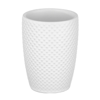 WENKO Punto Zahnputzbecher 22951100,  Farbe: Weiß