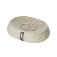 WENKO Puro Seifenablage 20476100,  Maße: 12, 5 x 3, 1 x 8, 9 cm,  Farbe: Beige