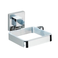 WENKO Quadro Vacuum-Loc Haartrocknerhalter,  Edelstahl 22682100,  1 Stück