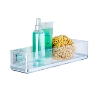WENKO Quadro Vacuum-Loc Maxiablage,  Edelstahl 22685100,  1 Stück